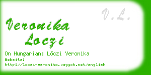 veronika loczi business card