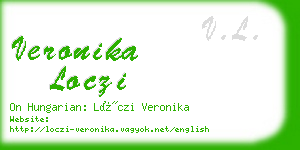 veronika loczi business card